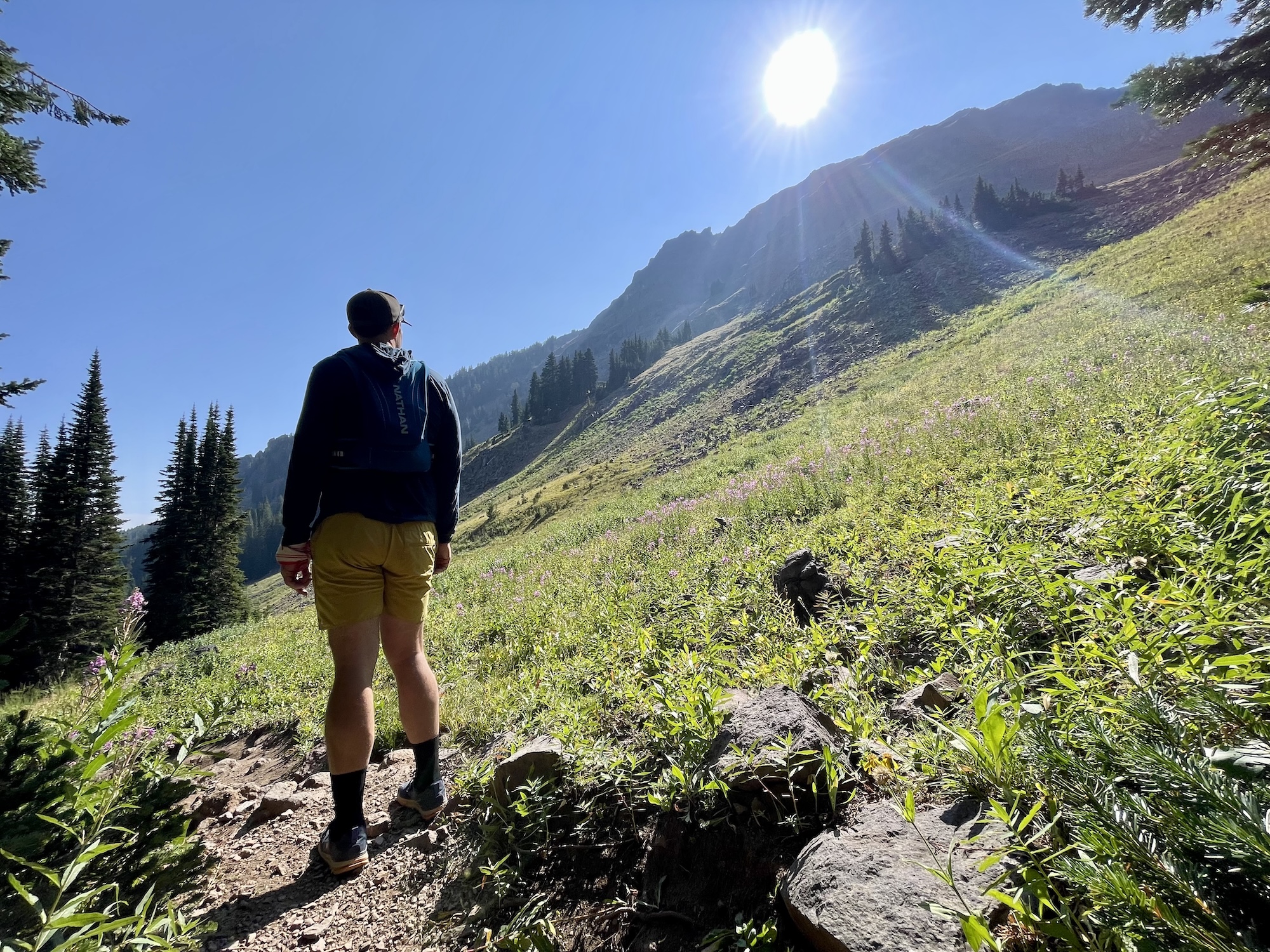 Alpine trail running